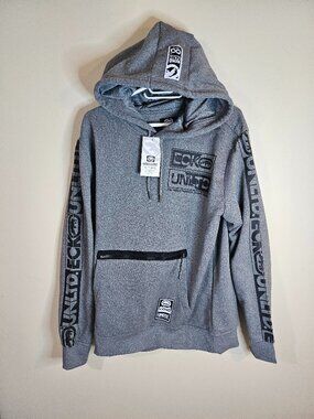 Ecko Unltd. Men's Rhino Logo Grey Hoodie - Size M